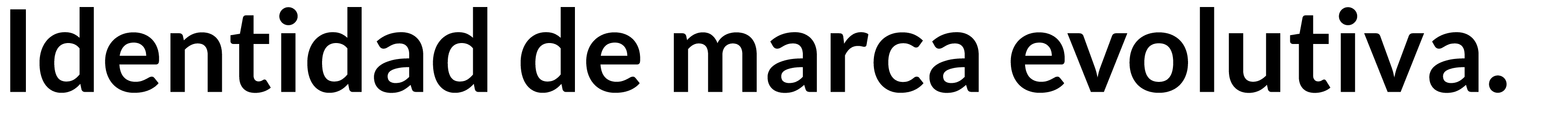Identidad de marca evolutiva.